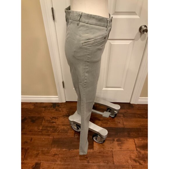 Theory Gray Denim Skinny Jeans W/ Zipper Pockets, Size 6 - Picture 3 of 6